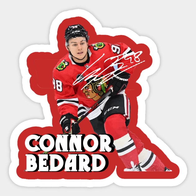 Connor Bedard Sticker by CovpaTees